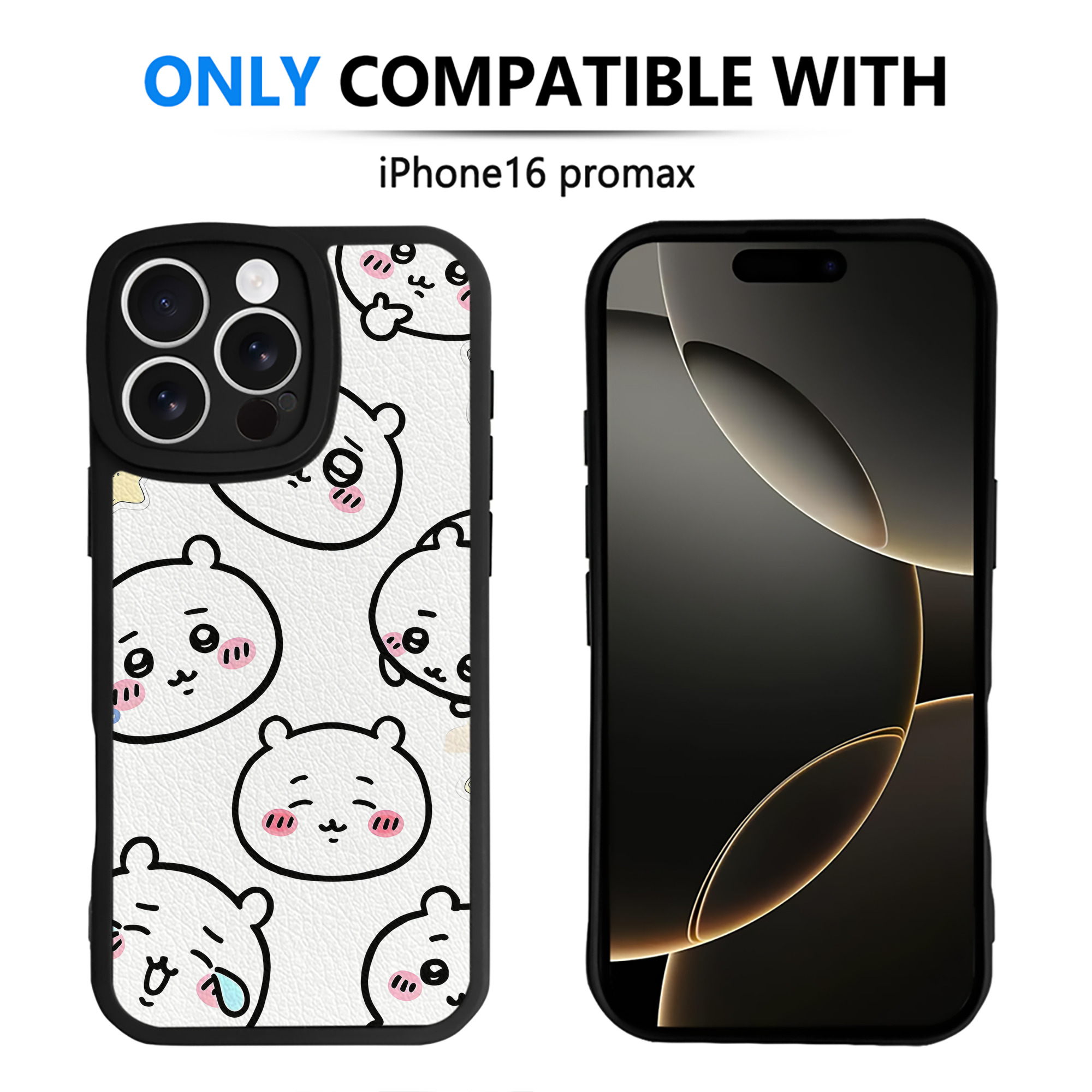 （画像用） ちいかわ Chii-kawa 【iPhone 16シリーズ対応】シリコンスマホケース（レザー調） 材質：シリコン